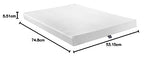 Silentnight Comfort Rolled Foam Mattress | Medium Soft | Double, White Silentnight