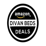 Divan Beds Deals Brown Crushed Velvet bed with 2 storage drawers (same Right Side) and a 10-inch spring memory foam mattress-divan bed with 26 Inches High Sunrise Liner Headboard & Footboard (5FT) Divan Beds Deals