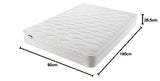 Silentnight Miracoil Cushion Top Mattress | Medium Firm | Double Silentnight