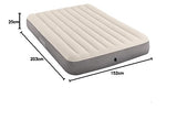 Intex Unisex Queen Dura-Beam Series Single High Luftbett, Taupe/Grey, California King Intex