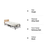 Jay-Be Crown Premier Folding Bed with Deep Sprung Mattress - Single, Black JAY-BE