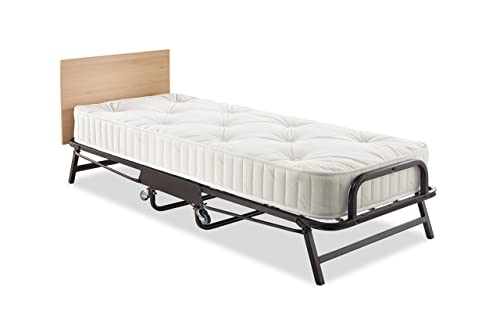 Jay-Be Crown Premier Folding Bed with Deep Sprung Mattress - Single, Black JAY-BE