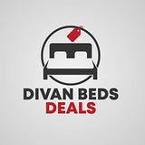 DivanBedsDeals Ottoman Storage Charcoal Fabric Chenille Divan Bed with Mattress Included – 24" High Headboard – 4FT6 Double Bed with mattress and Under Bed Storage(L= 190 x W= 135 cm) DivanBedsDeals