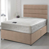 Happy Beds Divan Bed Set Bamboo Pocket Memory Foam Pocket Sprung Mattress with 4 Drawers and Headboard 4'6" Double 135 x 190 cm happybeds