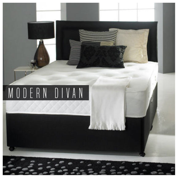 Reliance Ortho Divan bed doubel 4ft 6 with mattress and headboard and 2 drawers - Double (4'6) Joseph Ortho