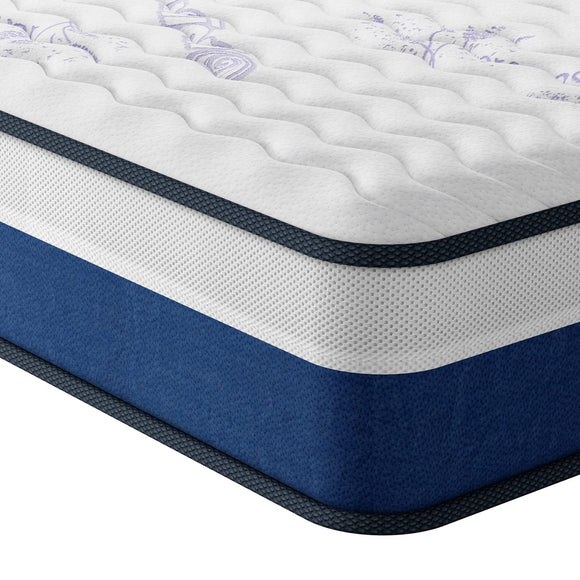 Vesgantti Single Mattress, 10 Inch Hybrid Mattress Single Size with Breathable Memory Foam and Individual Pocket Spring-Medium Firm, 3FT Mattress, 90x190x25cm Vesgantti