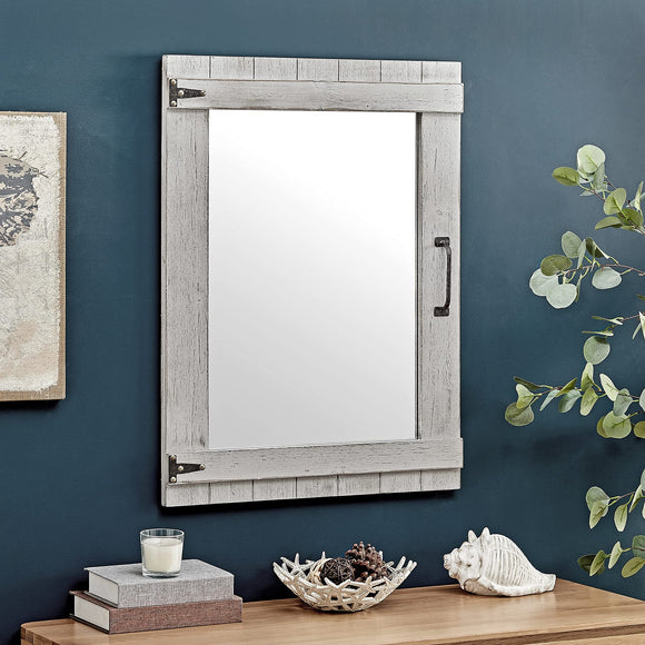 FirsTime & Co. Weathered Barn Accent Wall Mirror, 32