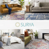 Surya Rabat Vintage Rug - Area Rugs Living Room, Hallway Floor, Kitchen, Traditional Multicoloured Boho Rug, Easy Care Pile, Bohemian Large Rug 160x230 cm Fuchsia, Burnt Orange, Mustard, Blue Teal Rug Surya