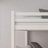 Happy Beds American Solid White Wooden Bunk Bed Frame - We Love Our Beds
