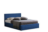 Home Treats Navy Upholstered Ottoman Bed Frame & Under Bed Storage - We Love Our Beds