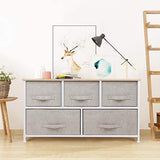 Joolihome 5 Drawer Chest of Drawers, Fabric Drawers and Metal Frame - We Love Our Beds