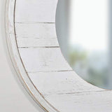FirsTime & Co. Ellison Shiplap Accent Wall Mirror, 27", Aged White - We Love Our Beds