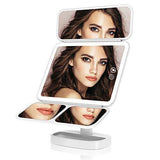 Easehold Vanity Makeup Mirror 66 LEDs Lights Rechargeable 3 Colour Modes - We Love Our Beds