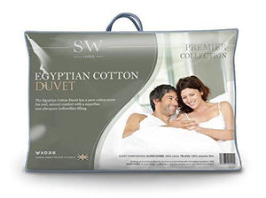SW Living Super King 4.5 tog Fine Cotton Duvet, Hollow Fibre in White - We Love Our Beds