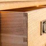 Roseland Furniture Oak 2 over 3 Chest of Drawers Traditional Rustic - We Love Our Beds