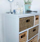 Tetbury Large White Storage Unit with 6 Drawers. basket storage - We Love Our Beds