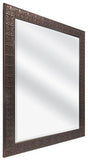 MCS Bevelled Mirror Medallion Finish Stamped Bronze 22 x 28 - We Love Our Beds