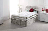 Comfy Deluxe Crushed Velvet 3FT Single Divan Bed with Mattress - We Love Our Beds