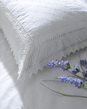 Balmoral White King Size Embroidered Duvet Cover - We Love Our Beds