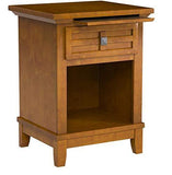 HomeStyles Arts and Crafts Cottage 1 Drawer Oak Night Stand - We Love Our Beds