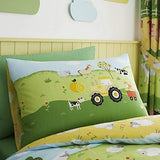 Happy Linen Company Farm Animals Counting Reversible Toddler Duvet Cover - We Love Our Beds