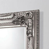 Barcelona Trading Carved Louis Mirror Silver Frame for Hallway or Lounge - We Love Our Beds