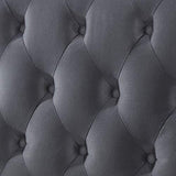 Happy Beds Colorado Grey Velvet Fabric Sleigh Bed - We Love Our Beds