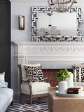 Kohros Modern Art Decorative Greek Key Venetian Framed Wall Mirror - We Love Our Beds
