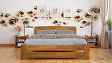 Nodax New Double Solid Wooden Pine Bedframe with slats - We Love Our Beds
