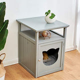 Cherry Tree Baster Wooden Cat Cave Bedside Cabinet Litter Box - We Love Our Beds