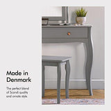 Beautify Grey Dressing Table with 1 Drawer for Makeup or Jewellery - We Love Our Beds