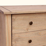 Vida Designs Panama Solid Pine 4 Drawer Chest Wax Finish - We Love Our Beds