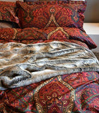 Eikei Boho Paisley Print Luxury Duvet Quilt Cover and Shams Bedding Set - We Love Our Beds